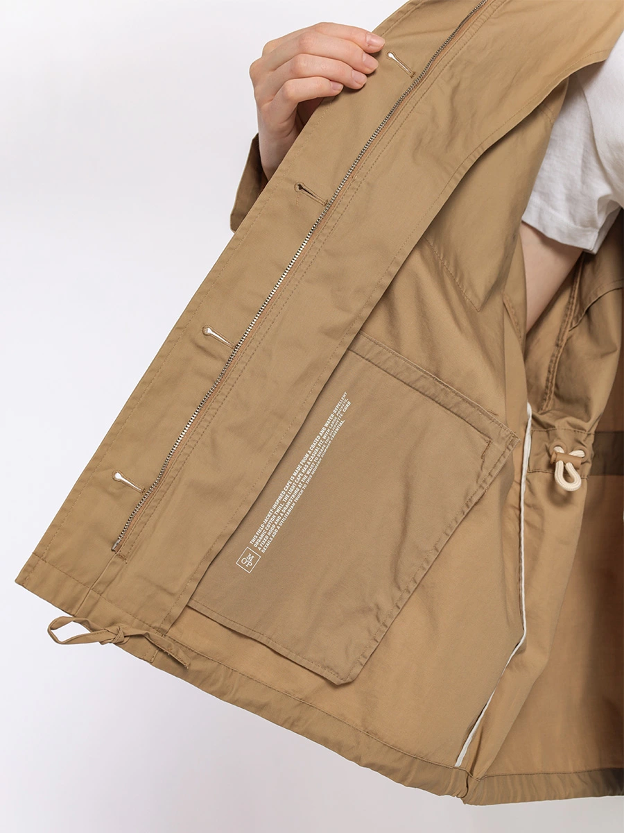 Куртка-оверсайз в утилитарном стиле из органического хлопка